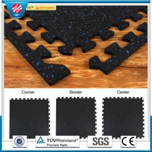 Interlocking Rubber Tiles Flooring Antislip Colorful Rubber Paver