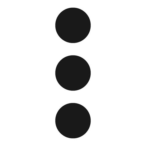 Three Dot Icon Vector Vector Art At Vecteezy