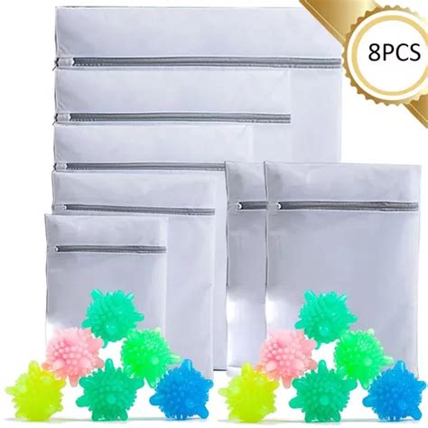 Set De Blanco Malla Bolsa Para Lavar Ropa Lavadora Mercadolibre