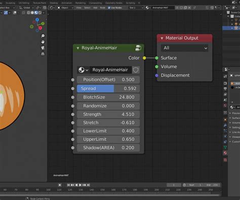 Blender Anime Hair Shader D Model Cgtrader