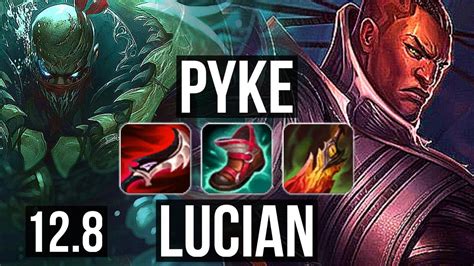 PYKE Vs LUCIAN MID Penta Legendary 300 Games 800K Mastery NA