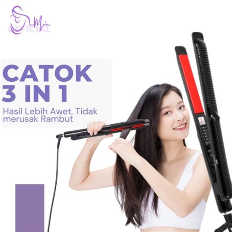 Jual Catokan Rambut Turmaline Tourmaline In Curly Wavy Straight