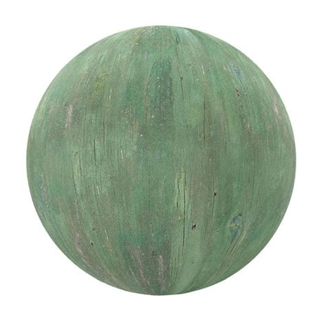 Green Painted Wood PBR Texture