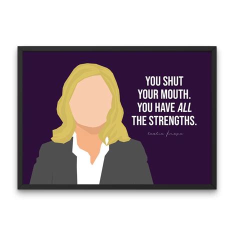 Parks And Recreation Leslie Knope Affirmations Poster 5x7 In 2024