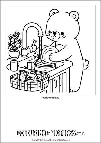 Frankie Pebbles By Colouring In Pictures Free Printable Bear Colouring