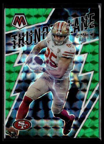 2022 PANINI MOSAIC GREEN PRIZM THUNDER LANE GEORGE KITTLE SAN FRANCISCO