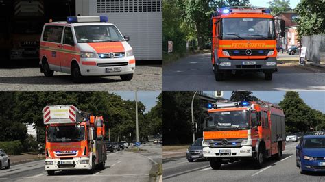 Beroepsbrandweer En Vrijwillige Brandweer Alsterdorf Met Spoed Naar