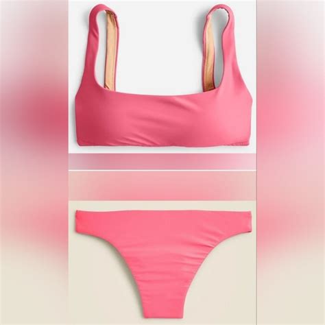 J Crew Swim Xxlxxl Jcrew Swim Squareneck Bikini Top High Rise Cheeky Bikini Set Poshmark