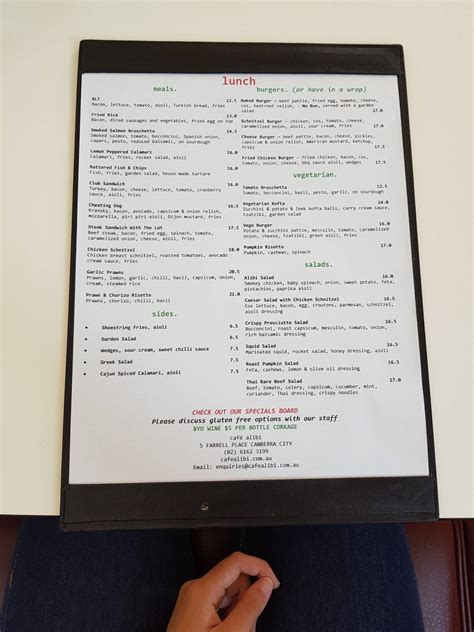 The Bitter Alibi: Menu, Hours, and Visitor Information 10