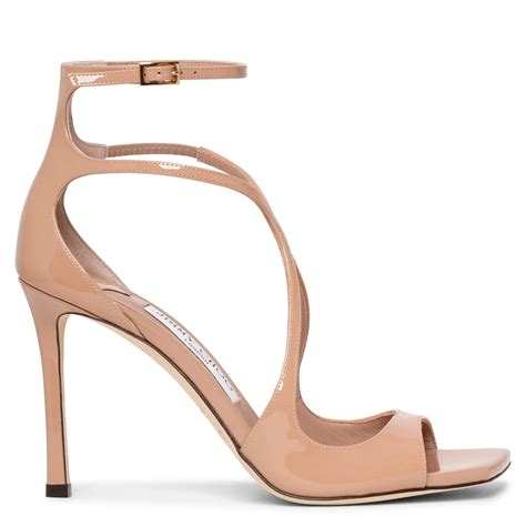 Azia Patent Nude Sandals Savannahs