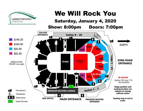 Abbotsford Arena Seating Chart: A Visual Reference of Charts | Chart Master