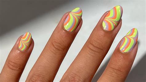 Water Marbled Nail Art Is This Summer S Funkiest Manicure Trend