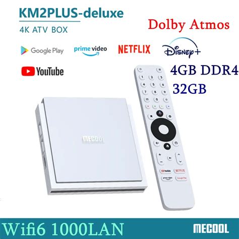 Mecool KM2 Plus Deluxe Android 11 TV Box Amlogic S905X4 Google