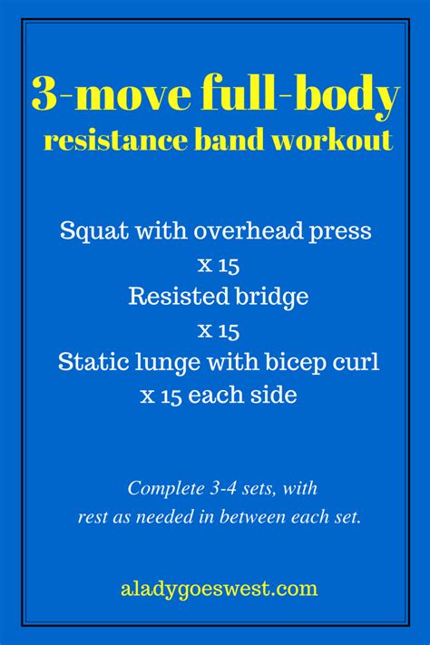 A Quick Three Move Full Body Resistance Band Workout A Lady Goes West