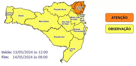 Defesa Civil De Santa Catarina Emite Alerta De Queda Nas Temperaturas A