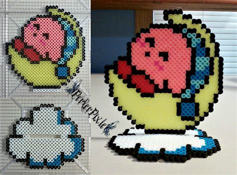 Bedtime Kirby By Perlerpixie On Deviantart Diy Perler Bead Crafts