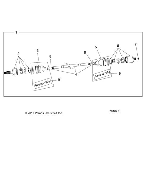 Transmission Demi Arbre Arriere Pour Rzr Trail S Eps Pc Intl R