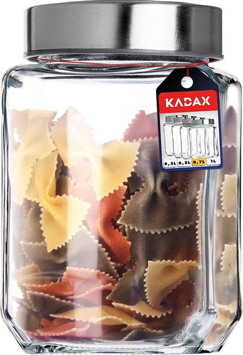 Kadax Bocal De Conservation Bocal En Verre Avec Couvercle En Plastique