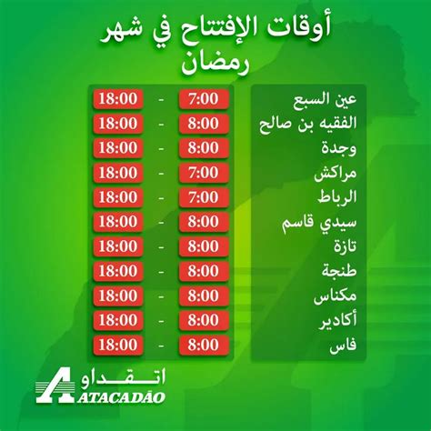 Horaires Durant Le Mois De Ramadan Des Supers March Atacadao Maroc