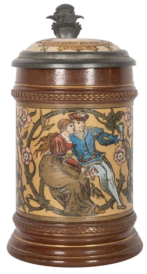 Sold At Auction Anheuser Busch Mettlach Stein Germany Villeroy And Boch