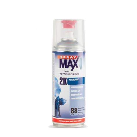 Spraymax 2K Clear Coat - Gloss - 400ml - Spray Paint from Graff City Ltd UK