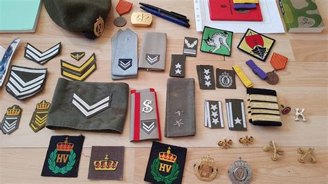 Vintage Norwegian Military Ranks And Insignias Collection - YouTube