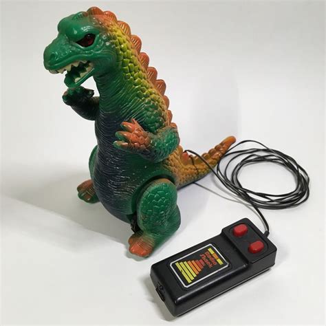 Vintage Godzilla Radio Shack Remote Control Dinosaur Toy For display ...