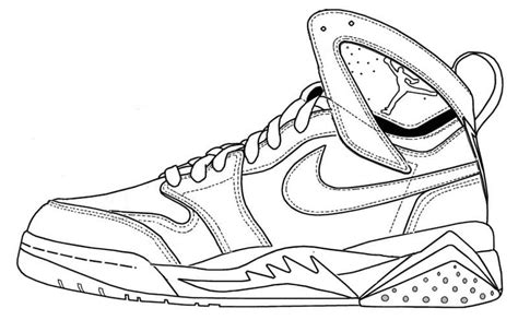 Nike Shoe to Print Coloring Page - Free Printable Coloring Pages