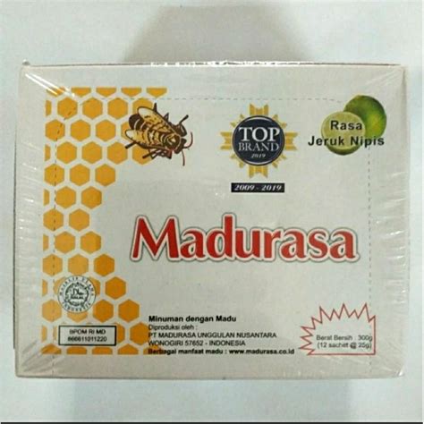 Jual Madurasa Madu Rasa Jeruk NIPIS 1 Box Isi 12 Sachet Shopee