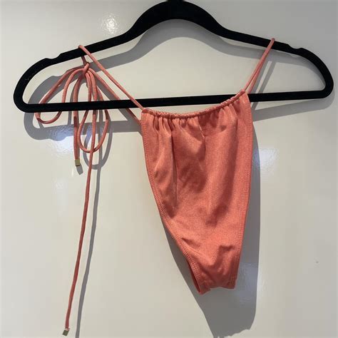 Sommer Swim Peach Bikini Bottom Depop