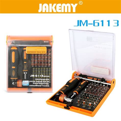 Jual JAKEMY JM 6113 Obeng Set 72 In 1 T9 T10 T30 U Y HEX Professional