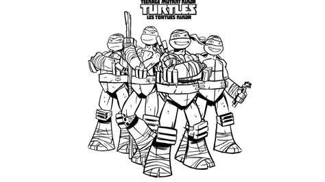 Dibujo De Las Tortugas Ninja Para Colorear Y Pintar 48001