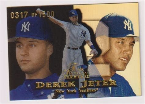 1999 Flair Showcase Derek Jeter Row1 Showpiece 317of1500 FleerSky Box