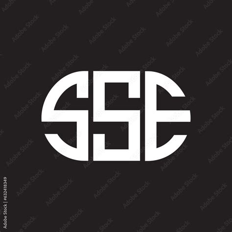 SSE letter technology logo design on black background. SSE creative initials letter IT logo ...