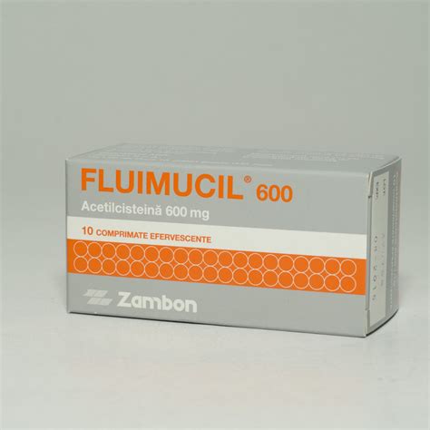 Fluimucil 600 Mg 10 Comprimate Efervescente Catena Preturi Mici