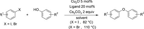 A General And Mild Ullmann Type Synthesis Of Diaryl Ethers Organic