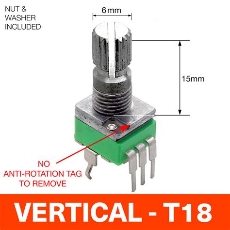 Alpha 9mm Pots Vertical T18 Shaft Thonk DIY Synthesizer Kits