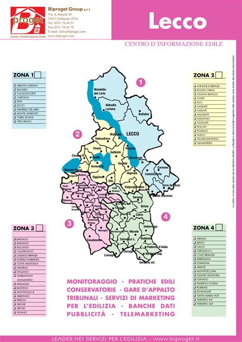 Mappa Cartina Provincia Lecco Con Azzonamenti Docslib