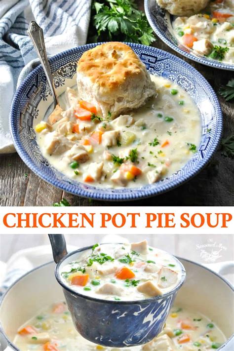 Chicken Pot Pie Soup - The Seasoned Mom