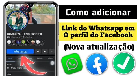 Como Adicionar Link Do WhatsApp Ao Perfil Do Facebook Como Adicionar