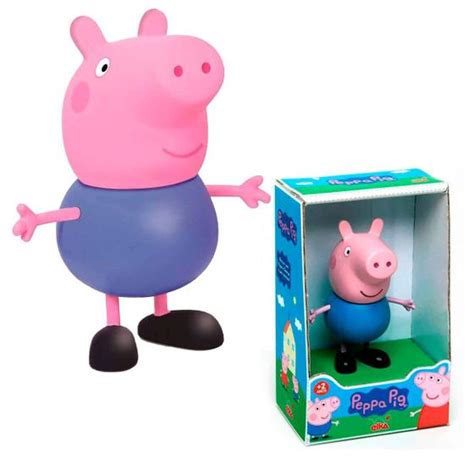 Boneca Peppa Pig Princesa Ou George Pig 15cm Porquinhos Brinquedo