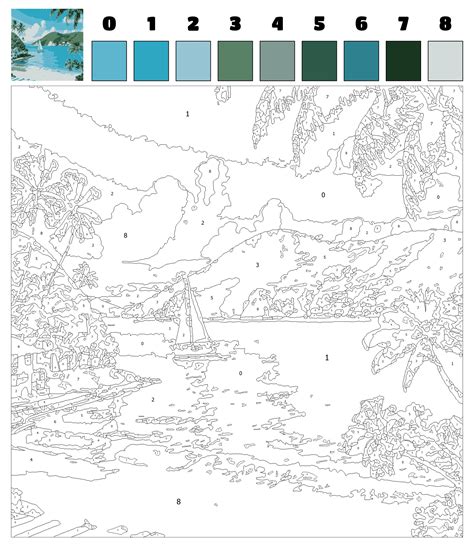 Difficult Color By Number Printables Pdf