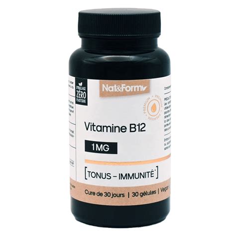 NAT FORM Vitamine B12 Gélules boite de 30 Pharmacie de la Poste