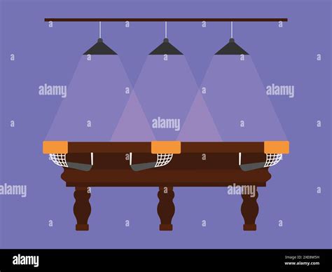 Snooker Pool Vector Icon Snooker Table Vector Illustration Stock