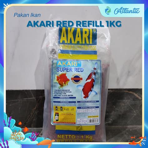 Jual Refill Akari Red Spirulina Kg Kg Pakan Pelet Ikan Hias Tropis