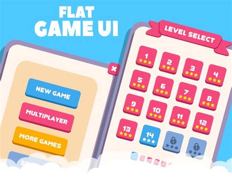 Flat Gui For Mobile Games By Renderman