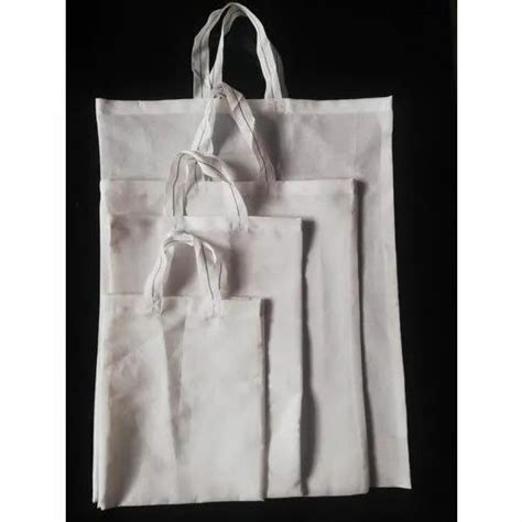 White Handled Cotton Cloth Bags For Shopping At Rs 5 Piece In Ambur