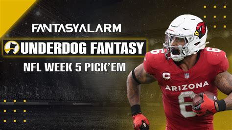 Underdog Fantasy Nfl Pickem Week 5 Underdog Fantasy Top Picks