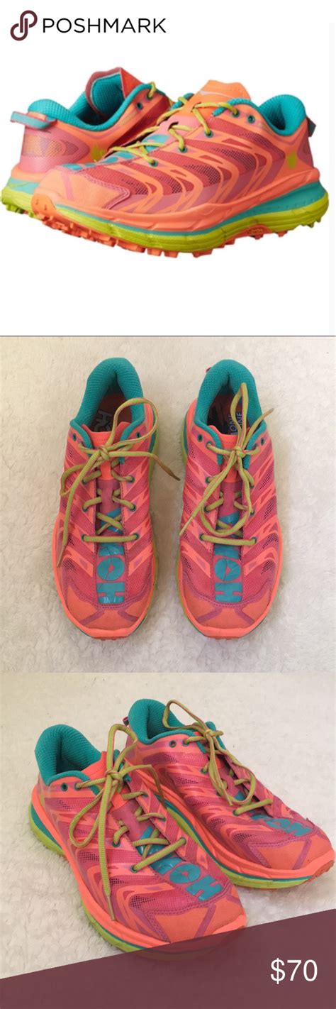 Hoka One One Speedgoat Pink Coral Turquoise 85 Coral Turquoise