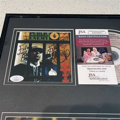 CHUCK D FLAVOR FLAV SIGNED PUBLIC ENEMY IT TAKES A NATION CD AUTOGRAPH